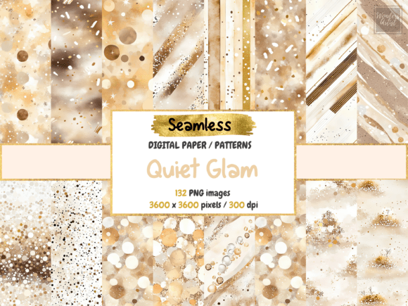 Download Quiet Glam Seamless Digital Paper - Premium Resources